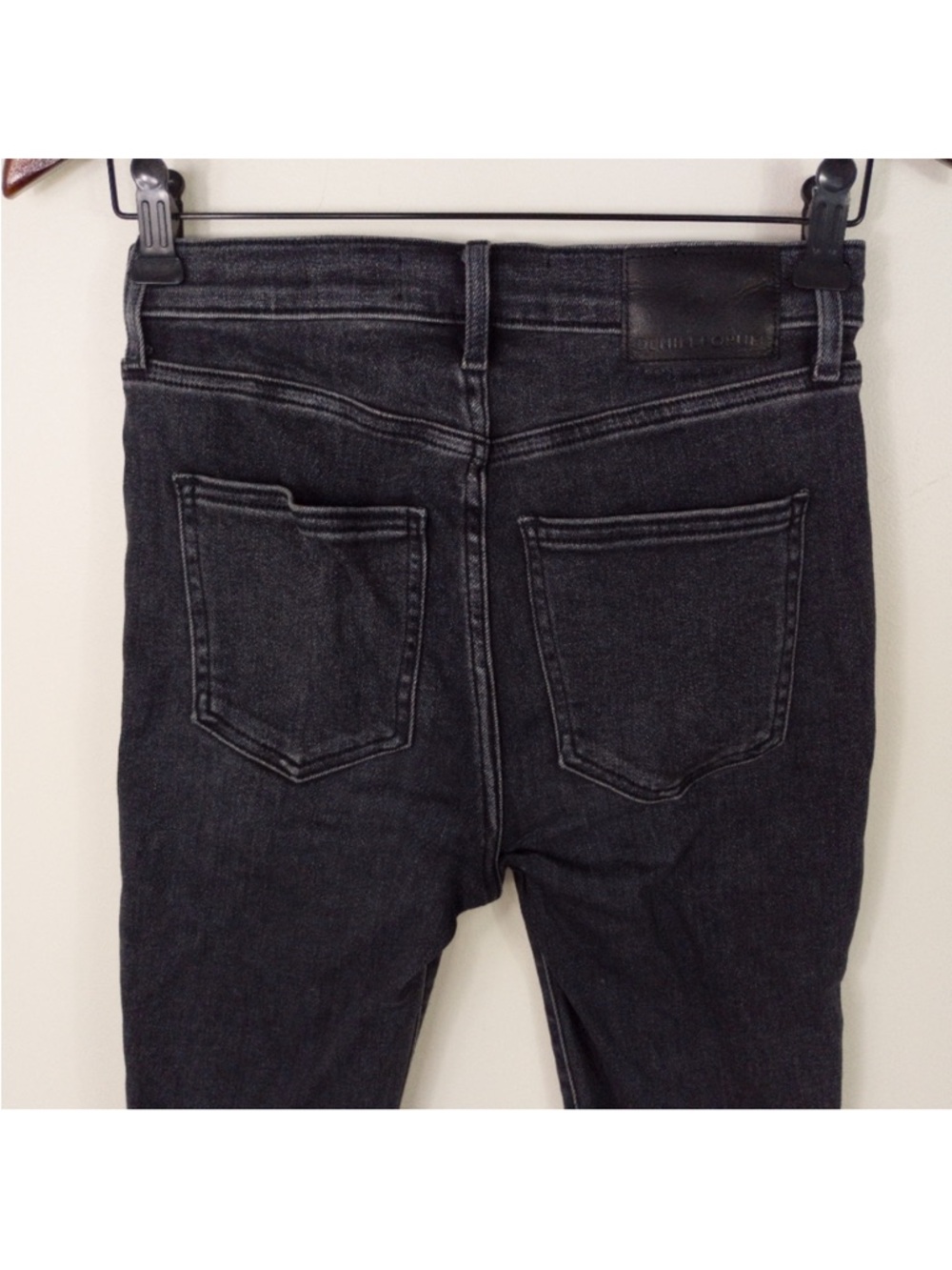 Denim Forum The Lola High Rise Skinny Crop Jeans Gray Size 25